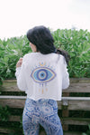 Soul Grateful Eye of Protection Cropped Long Sleeve Tee
